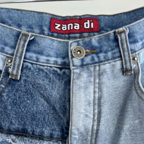 Vintage Zana Di Patchwork Jeans Womens 7 Flared 90s Y2K Boho Hippie Festival - Picture 4 of 13